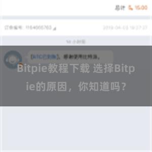 Bitpie教程下载 选择Bitpie的原因，你知道吗？