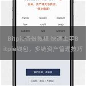 Bitpie备份教程 快速上手Bitpie钱包，多链资产管理技巧