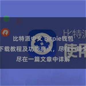 比特派中文 Bitpie钱包最新版本下载教程及功能亮点，尽在一篇文章中详解