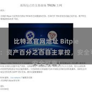 比特派官网地址 Bitpie钱包：资产百分之百自主掌控，安全可靠！