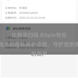 比特派扫码 Bitpie钱包：强大的隐私保护功能，守护您的资产