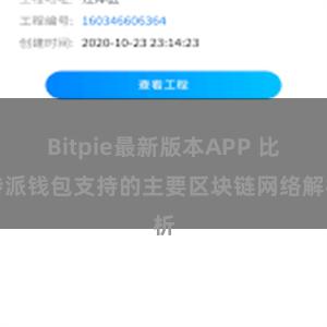 Bitpie最新版本APP 比特派钱包支持的主要区块链网络解析