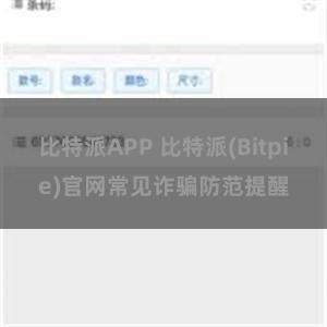 比特派APP 比特派(Bitpie)官网常见诈骗防范提醒