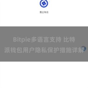 Bitpie多语言支持 比特派钱包用户隐私保护措施详解