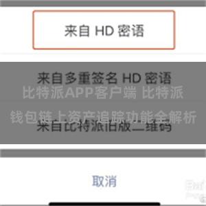 比特派APP客户端 比特派钱包链上资产追踪功能全解析
